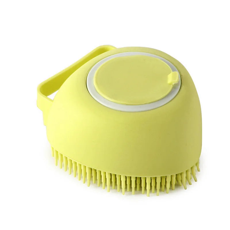 Cepillo de Baño Masajeador y Dispensador de Shampoo