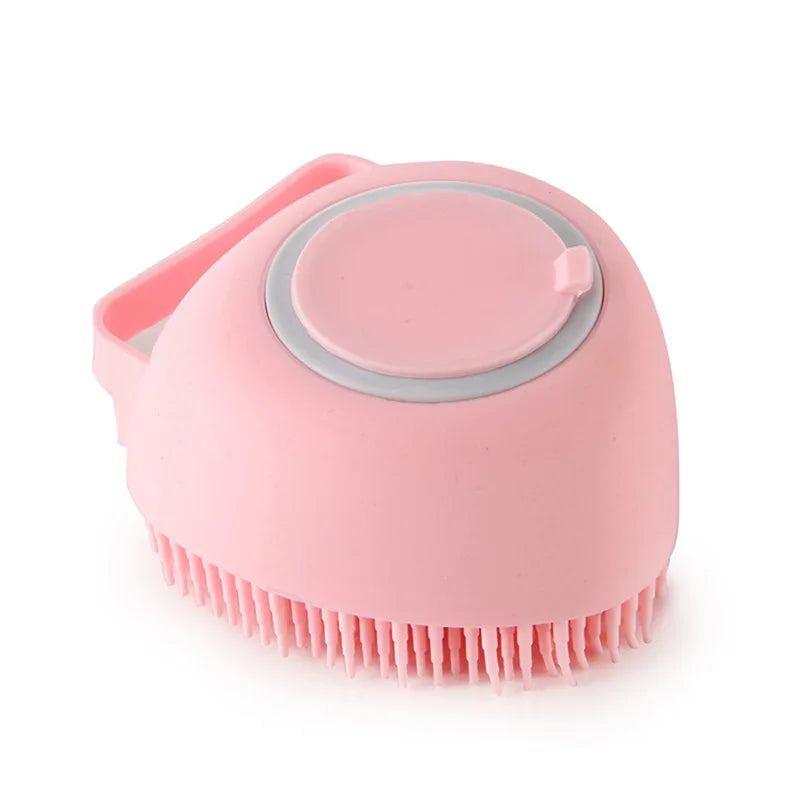 Cepillo de Baño Masajeador y Dispensador de Shampoo
