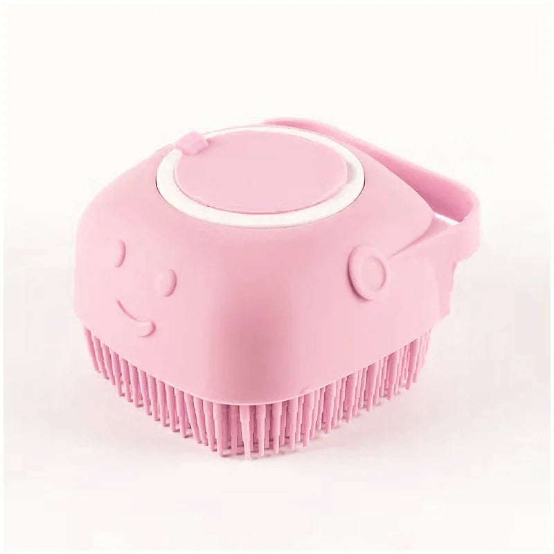 Cepillo de Baño Masajeador y Dispensador de Shampoo