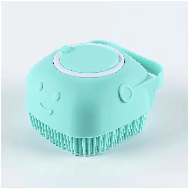 Cepillo de Baño Masajeador y Dispensador de Shampoo